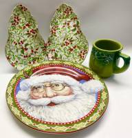 Набор посуды 4 предмета 3 блюда + кружка