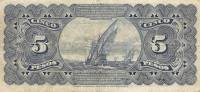 (№1895P-220a.1) Банкнота Аргентина 1895 год "5 Pesos" (Подписи: Areco  Molina)