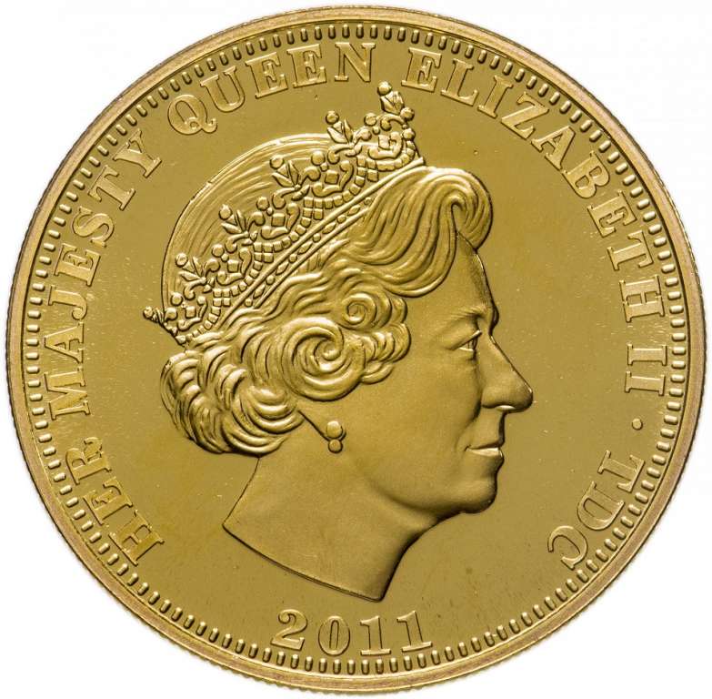 (2011) Монета Тристан да Кунья 2011 год 1 крона &quot;Герои на суше&quot;  Золочение  PROOF