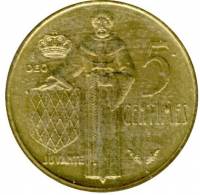 (№1976km156) Монета Монако 1976 год 5 Centimes