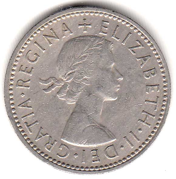 (1962) Монета Великобритания 1962 год 1 шиллинг &quot;Елизавета II&quot;  Английский герб Медь-Никель  XF