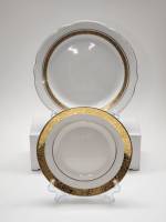 Блюдце и тарелка десертная ЛФЗ позолота