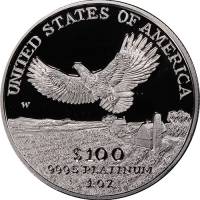 (2000) Монета США 2000 год 100 долларов   Платина (Pt)  UNC