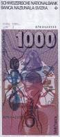 () Банкнота Швейцария 1987 год 1 000  ""   UNC