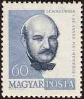 (1960-061) Марка Венгрия "Игнац Филипп Земмельвейс"    Личности I Θ