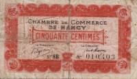 (№1917) Банкнота Франция 1917 год "50 Centimes"