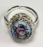 Кольцо "Финифть" Серебрение (сост. на фото)