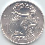 (№2003km258) Монета Италия 2003 год 10 Euro (Народы Европы)
