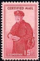(№1955-688) Марка США 1955 год "Почтальону", Гашеная