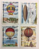 --  Набор марок Коморы 4 шт.  Гашёные , III Θ