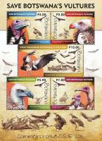 (№2015-48) Блок марок Ботсвана 2015 год "Стервятники", Гашеный