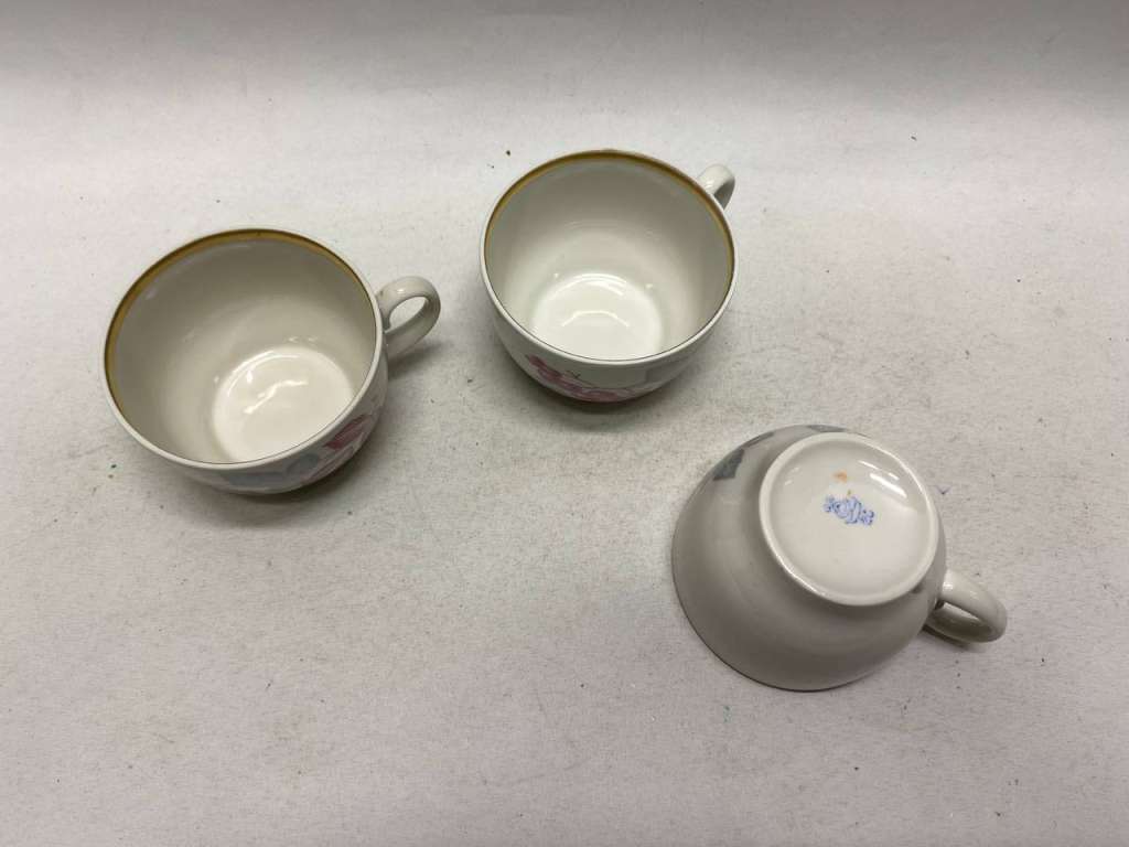 Чашка чайная Красный фарфорист 3 шт