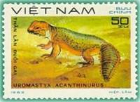 (1983-027) Марка Вьетнам "Шипохвосты"    Рептилии III Θ