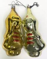 Елочные игрушки Буденовец 2 шт стекло СССР