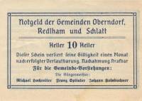 (№1920) Банкнота Австрия 1920 год "10 Heller"
