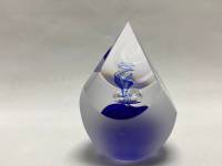 Сувенир пирамида необычная хрустальсиний вихрь 10 см Австрия новый в коробке оригинальный подарок