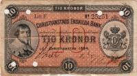 (,) Банкнота Швеция 1894 год 10 крон    UNC