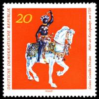 (1971-057) Марка Германия (ГДР) "Чайник"    Зеленое хранилище, Дрезден II Θ