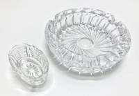 Пепельница + икорница, хрусталь, СССР