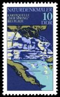 (1977-005) Марка Германия (ГДР) "Источник"    Памятники природы II Θ