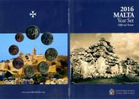 (2016, 10 монет) Набор монет Мальта 2016 год "Храмовый комплекс Джгантия"  Буклет