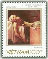 (1989-080) Марка Вьетнам "Убийство Марата"    Выставка марок PhilexFrance'89  III Θ