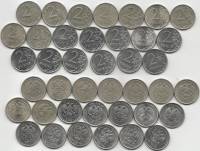 (1999-2021 СПМД ММД 20 монет по 2 рубля) Набор монет Россия   XF