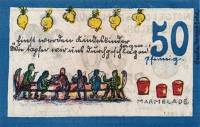 (№1921) Банкнота Германия 1921 год "50 Pfennig"