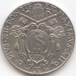 (№1940km25a) Монета Ватикан 1940 год 50 Centesimi