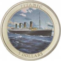 (2006) Монета Либерия 2006 год 5 долларов "Титаник"  Медь-Никель  UNC