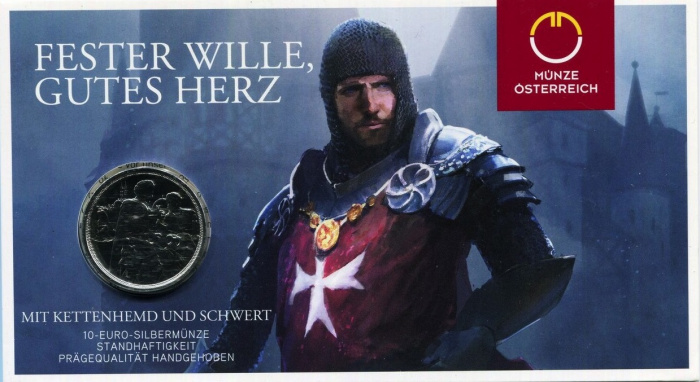 (2020) Монета Австрия 2020 год 10 евро &quot;Стойкость&quot;  Серебро Ag 925  PROOF