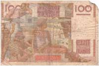 (№1952P-128d.4) Банкнота Франция 1952 год "100 Francs"