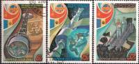 1981-044-46 Серия Набор марок 3 шт СССР  IX Международный экипаж СССР-Румыния III Θ