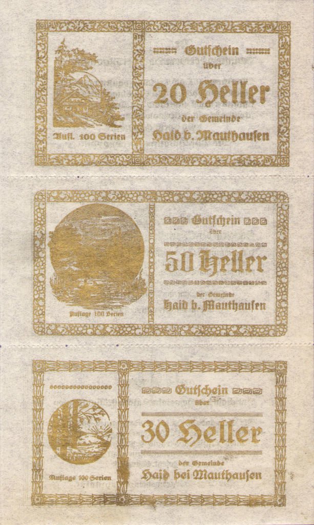 (№1920) Банкнота Австрия 1920 год &quot;100 Heller&quot;