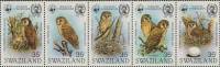 (№1982-398) Лист марок Свазиленд 1982 год "Pel039s Fishingowl Scotopelia пели", Гашеный