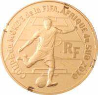 (№2009km1638) Монета Франция 2009 год 50 Euro (ХІХ Чемпионат мира-2010 в ЮАР)
