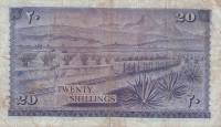 (№1967P-3b) Банкнота Кения 1967 год "20 Shillings"