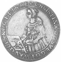 (№1638km164) Монета Швеция 1638 год 4 Mark