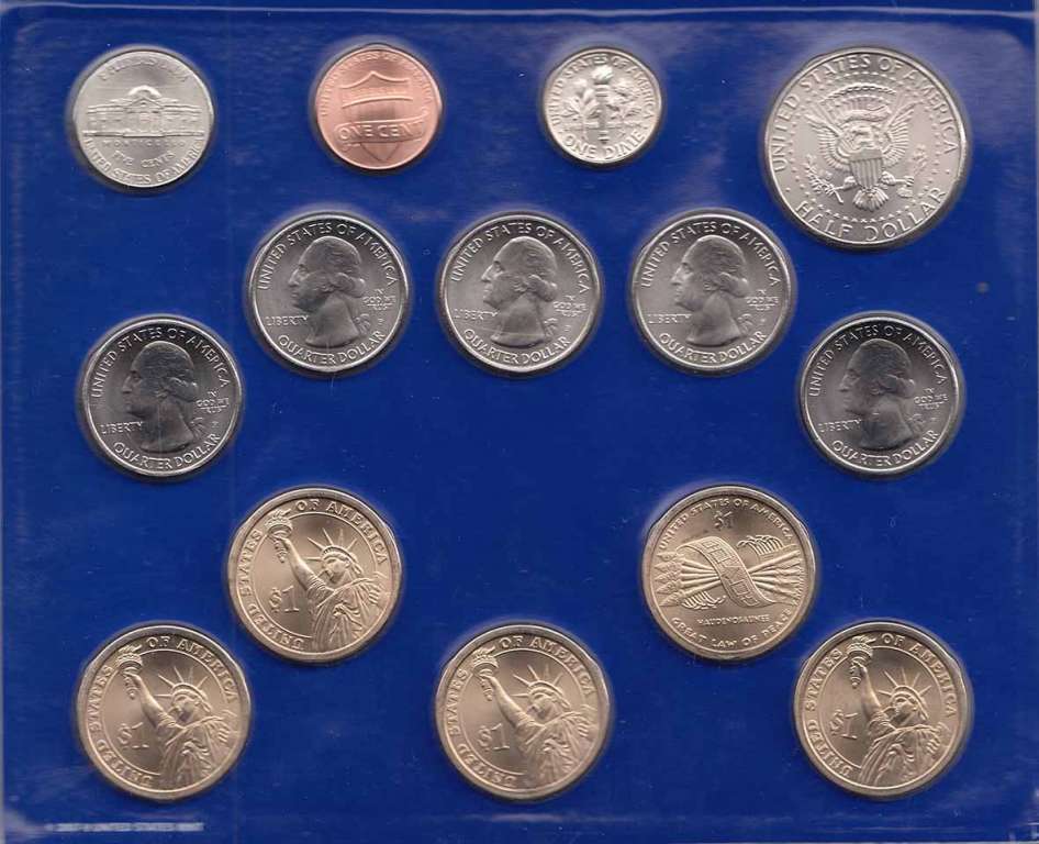 (2010p, 14 монет) Набор монет США 2010 год   Буклет