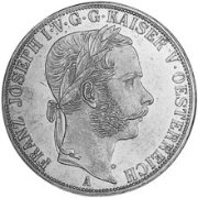 () Монета Австро-Венгрия 1866 год 2  ""   Биметалл (Серебро - Ниобиум)  UNC