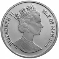 () Монета Остров Мэн 1996 год 1 крона ""   AU