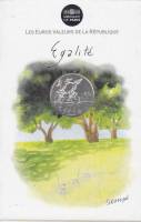 (2014) Монета Франция 2014 год 10 евро "Равенство"  Летний Серебро Ag 333  Буклет