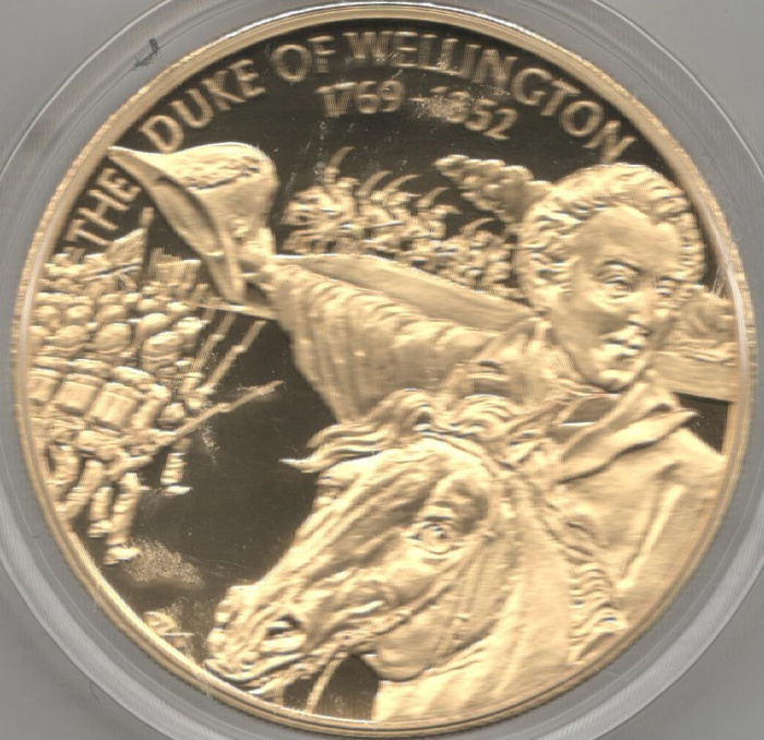 (2002) Монета Восточно-Карибские штаты 2002 год 2 доллара &quot;Герцог Веллингтон&quot;  Позолота Медь-Никель 