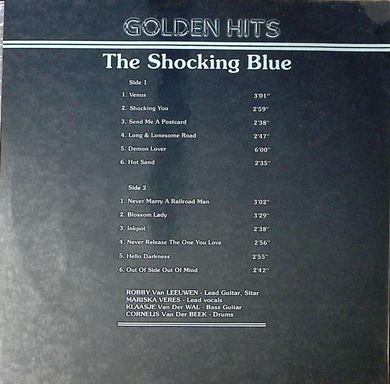 Пластинка виниловая The Shocking Blue Golden Hits . 300 мм. Excellent