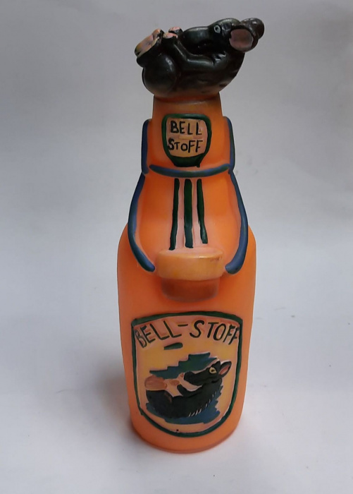 Резиновая игрушка-пищалка &quot;Бутылка Bell-Stoff&quot; (сост. на фото)