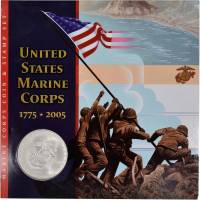 (2005,1 м. prioof, 1 д + 1 почтовая марка) Набор США 2005 год  Военно-Морские силы США  UNC+PROOF
