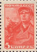 1939-35.3  Квартблок СССР Шахтёр Перф греб 12:12¼, Печ офсет (1947-57)  Станд выпуск (Авг) III O
