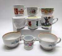 Чашки чайные кофейные разные 9 штук детские