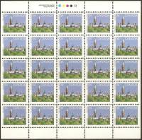 Лист марок Канада 1986 год "Парламент", Гашеный