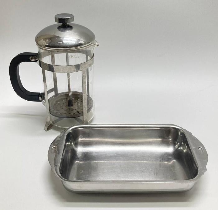 Френч пресс + латка металлическая